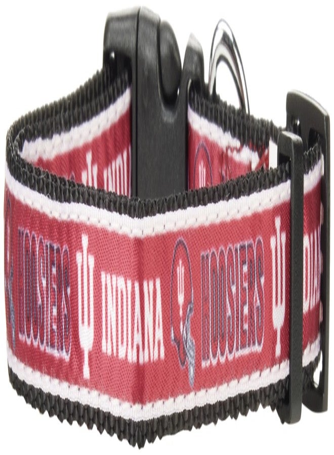 Pets First Collegiate PET Collar New Version Indiana Hoosiers Dog Collar, Size Medium. Best Sports Team Color for Dogs & Cats. A Shiny & Colorful Dog & Cat Collar Licensed by The NCAA - Image 1